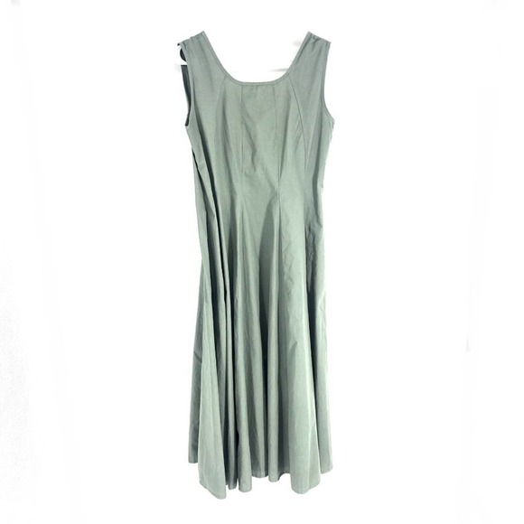 Amici by Baci Green Sleeveless Maxi Dress w/ Pockets Sz Large - Picture 1 of 6